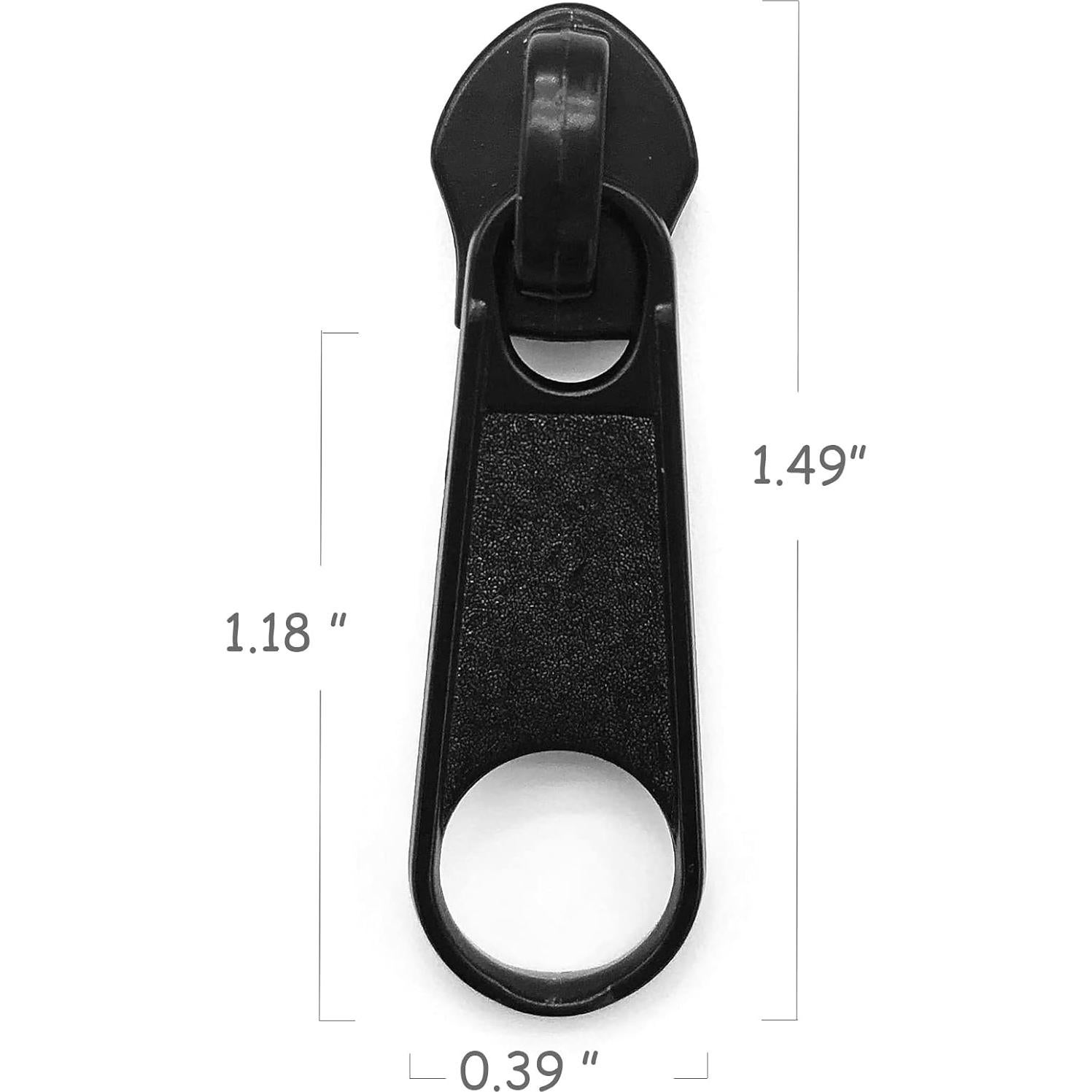 Tiradores de Cremallera #5 Goyunwell Negros 30pcs Metal