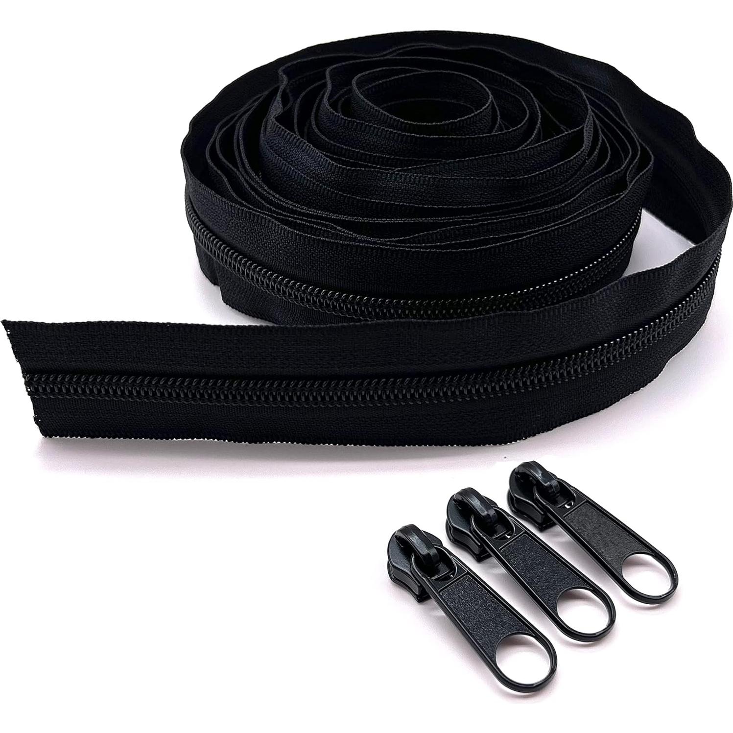 Tiradores de Cremallera #5 Goyunwell Negros 30pcs Metal