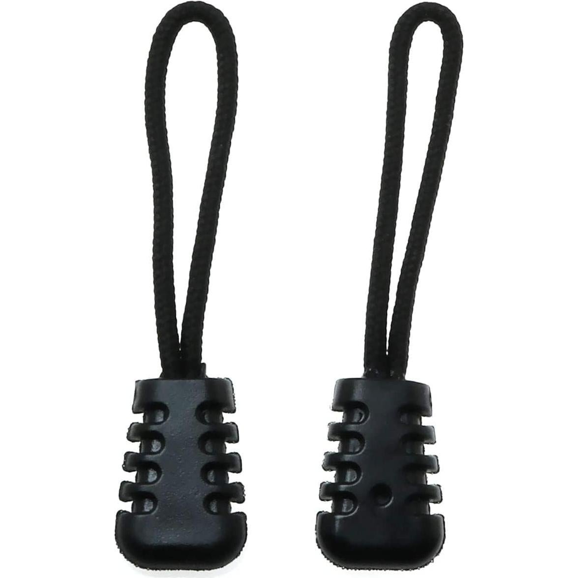 Tiradores de Cremallera JDYYICZ 10 Piezas Negro 6 cm