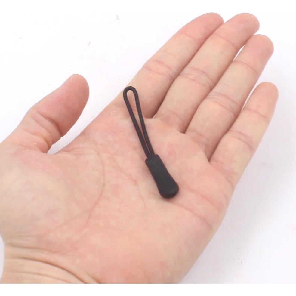 Tiradores de Cremallera Z ZICOME Negro - Paquete de 12