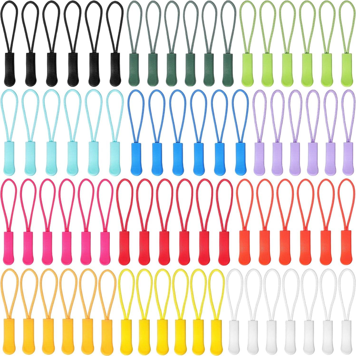 Tiradores de Cremallera Janinka 120 Pcs Coloridos 16.43 cm