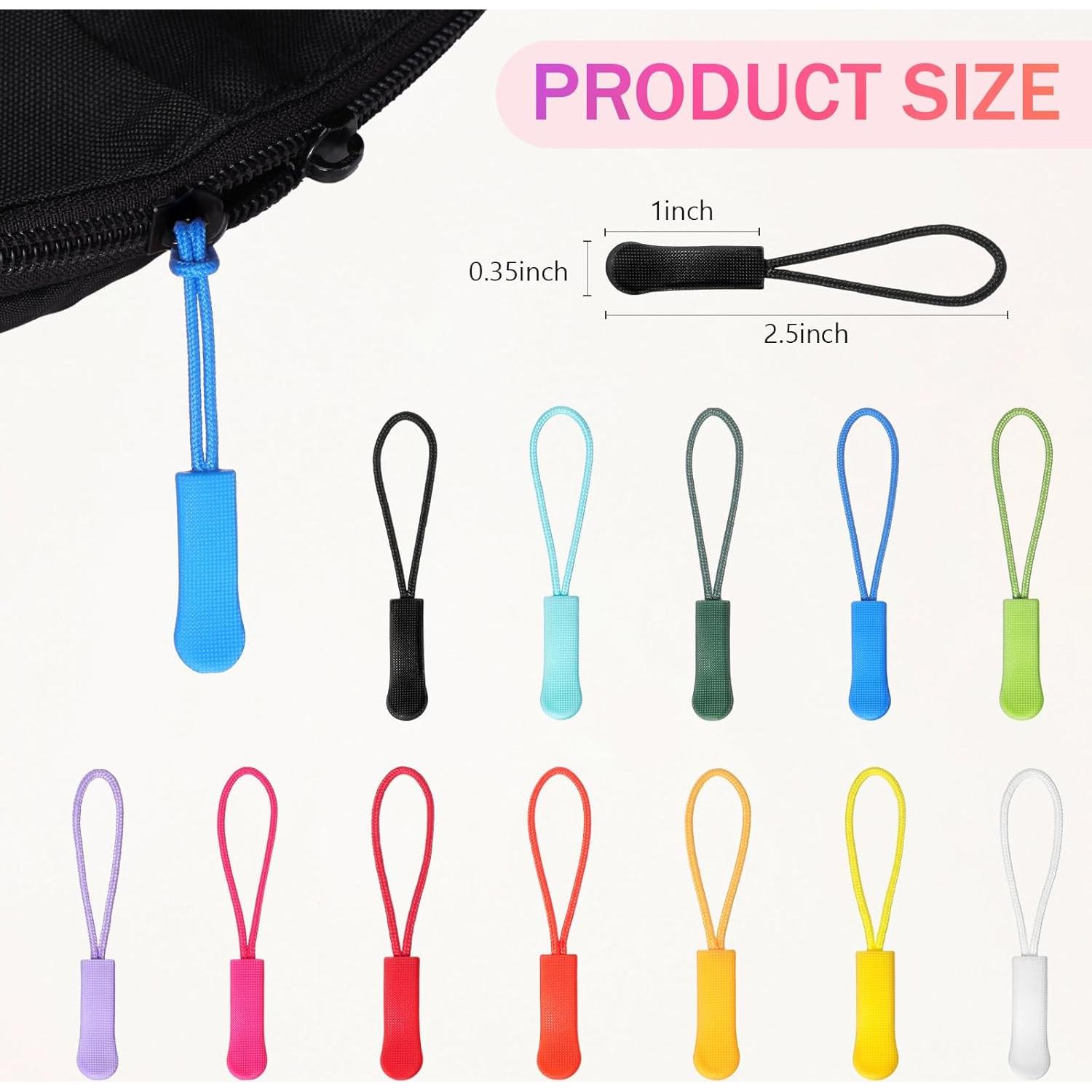 Tiradores de Cremallera Janinka 120 Pcs Coloridos 16.43 cm