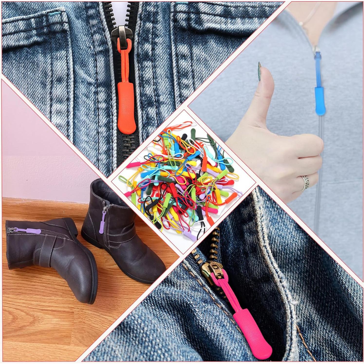 Tiradores de Cremallera Janinka 120 Pcs Coloridos 16.43 cm