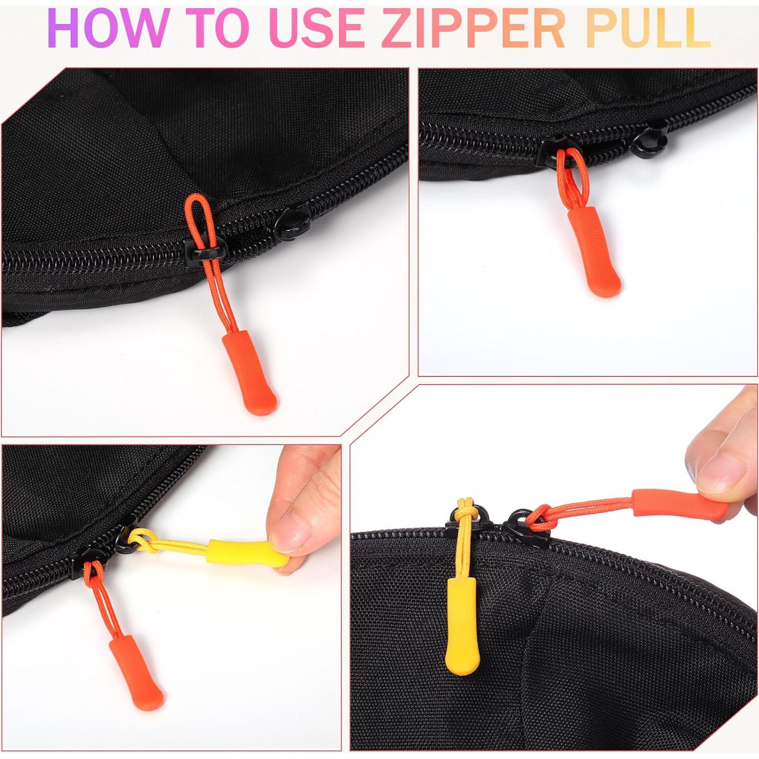 Tiradores de Cremallera Janinka 120 Pcs Coloridos 16.43 cm