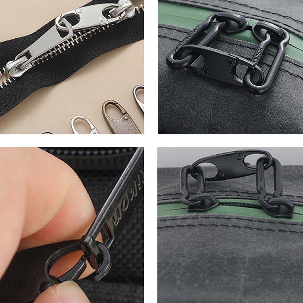 6 Piezas Clip Antirrobo Doble Apertura Seufrds para Equipaje