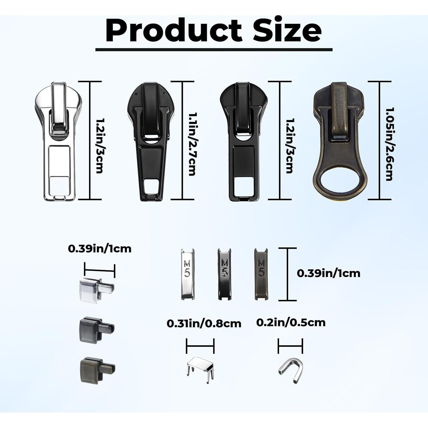 Kit de Reparación de Cremalleras 39 Piezas Nogeqi - Reemplazo Rápido