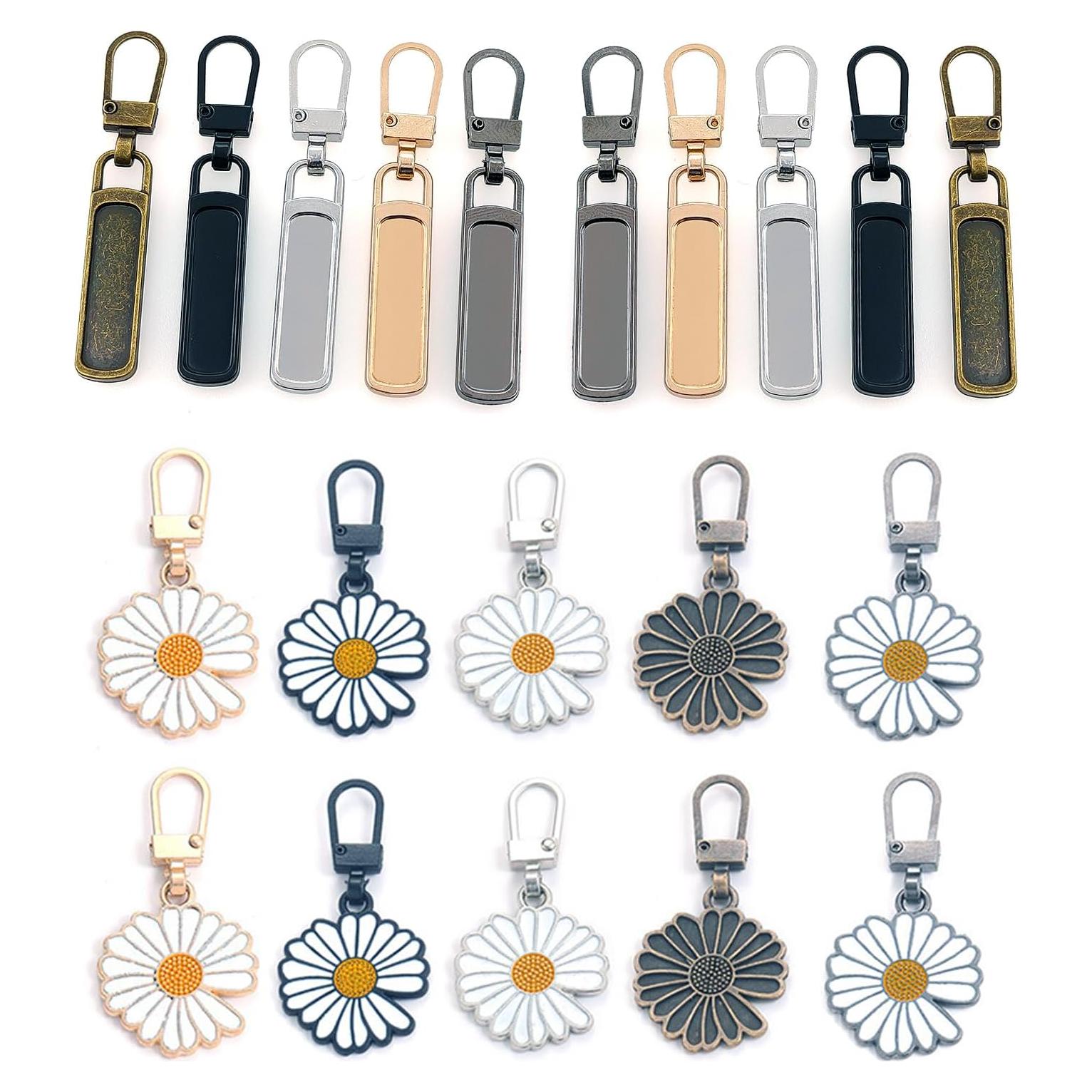 20 Tiradores de Cremallera Metálicos HZ Yihai 5cm Universal