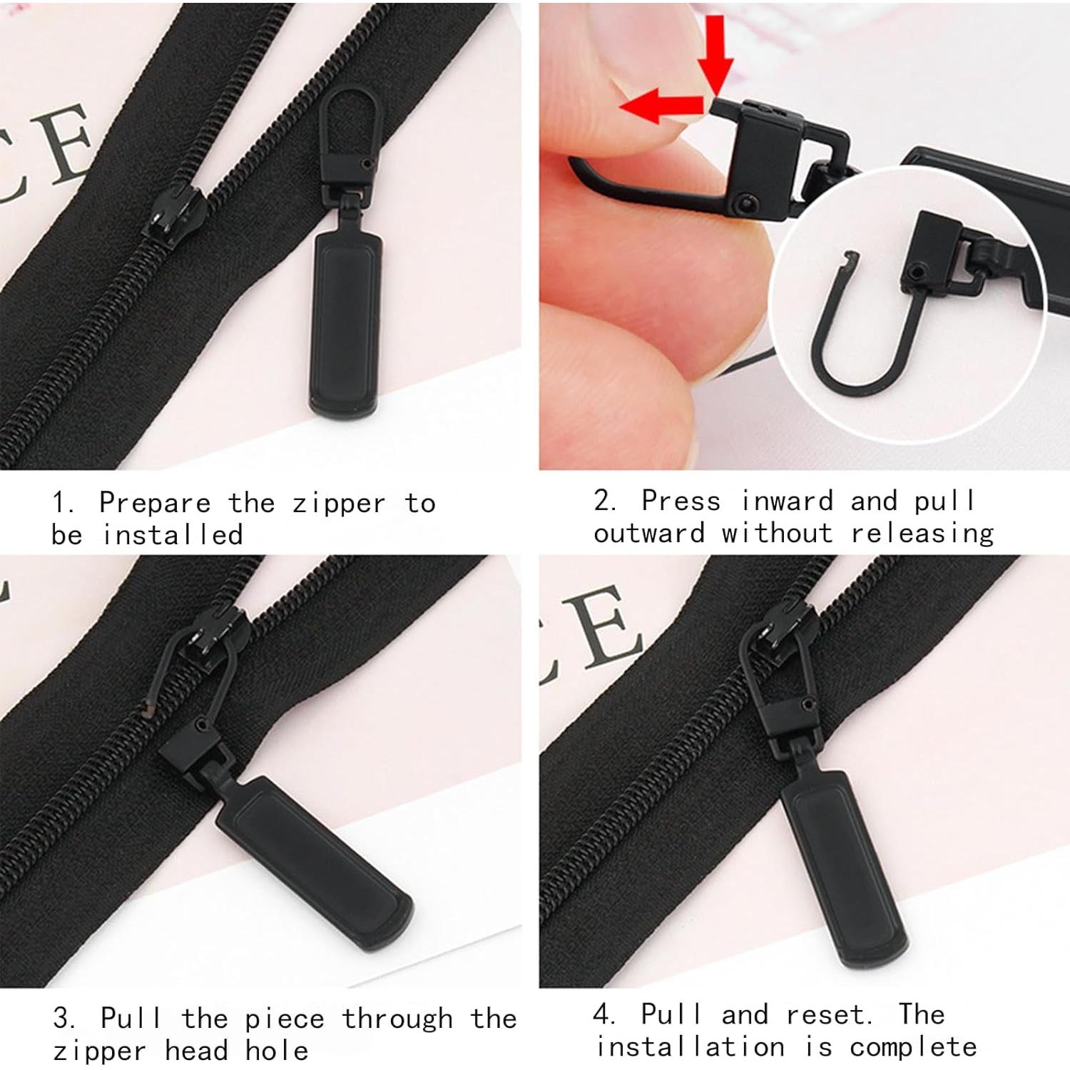 20 Tiradores de Cremallera Metálicos HZ Yihai 5cm Universal