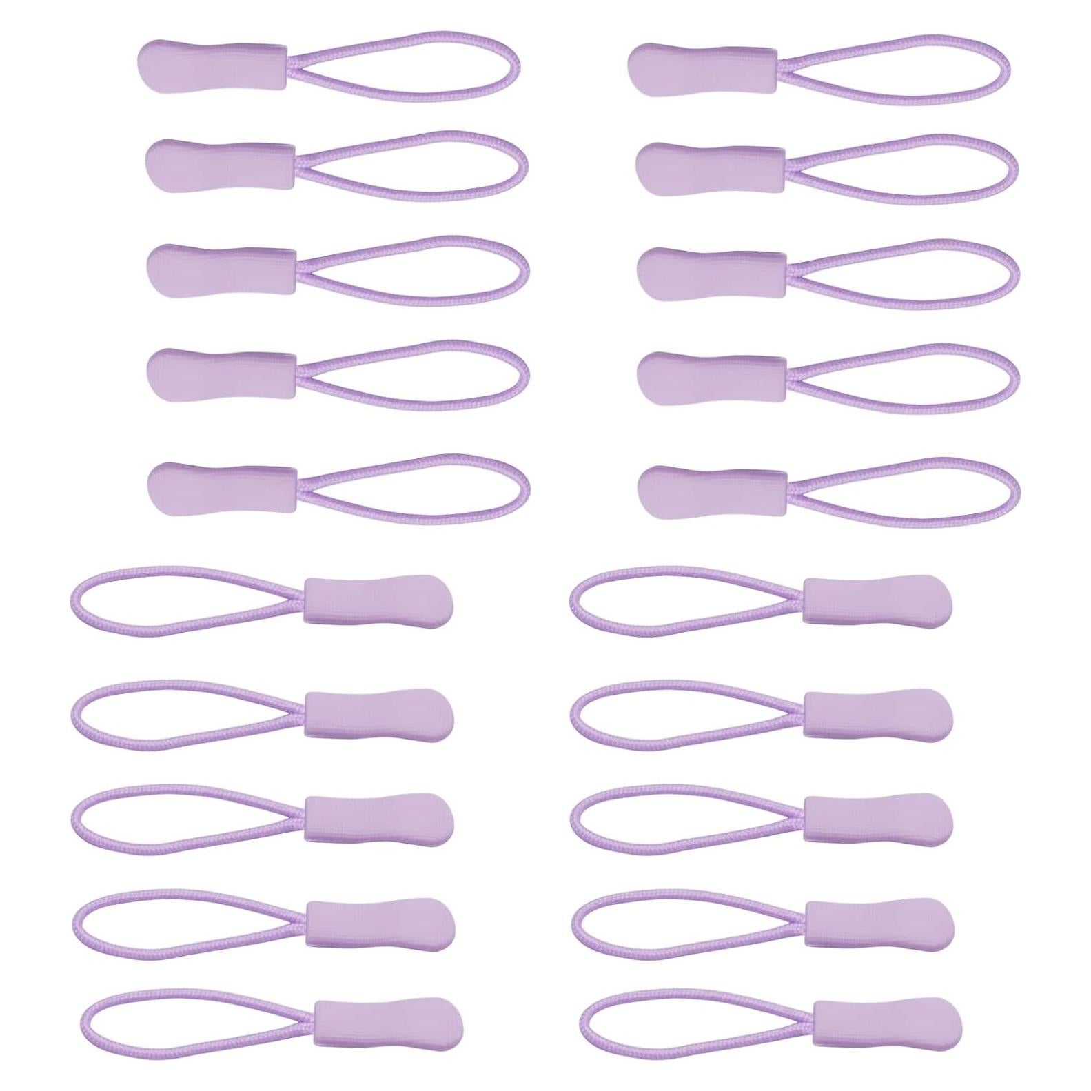 Tiradores de Cremallera Urmspst 20PCS Púrpura Claro 65mm