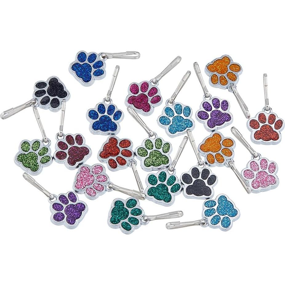 Tiradores de Cremallera DICOSMETIC 20 Pcs Huella de Perro
