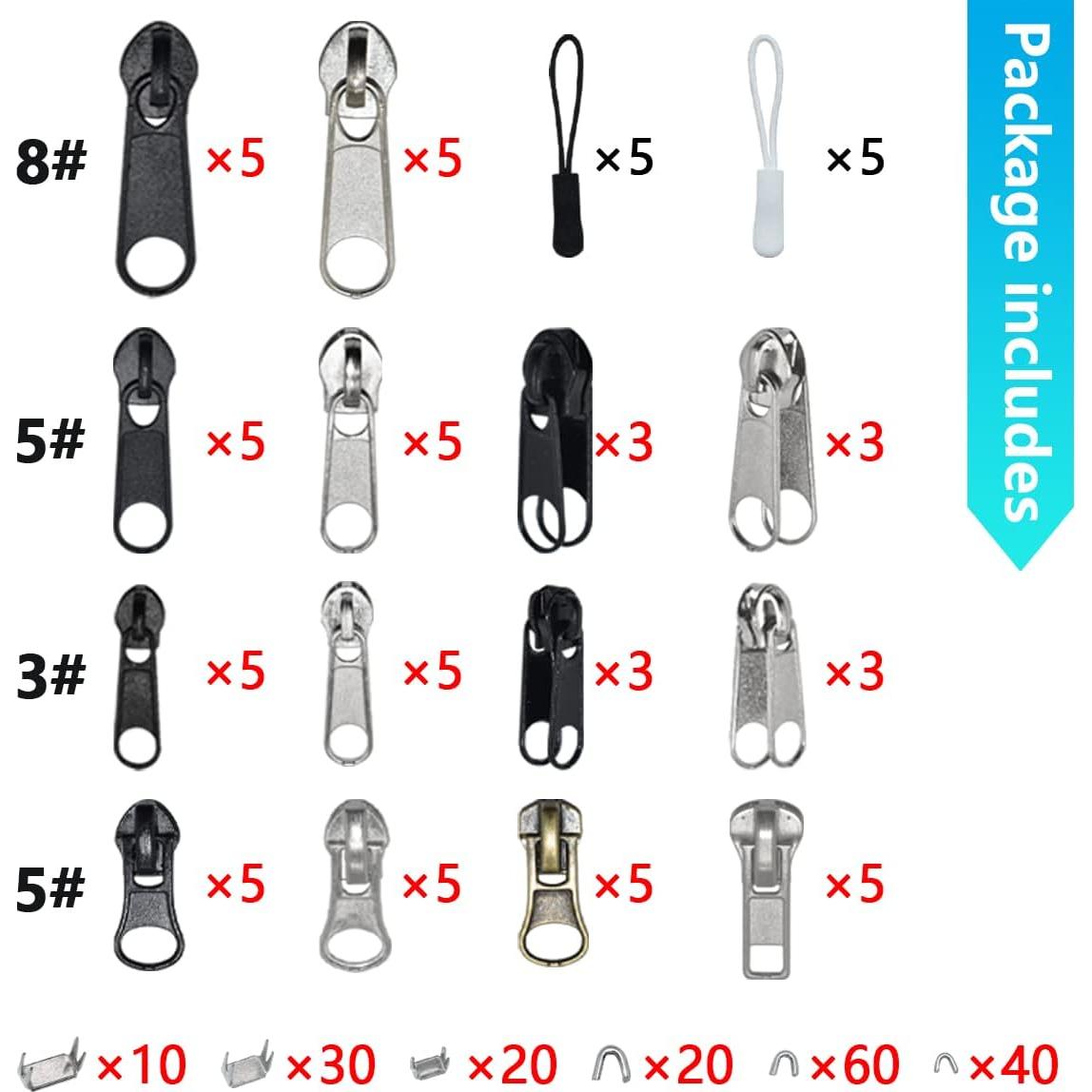 Kit de Reparación de Cremalleras 252 Piezas BDS-HOME
