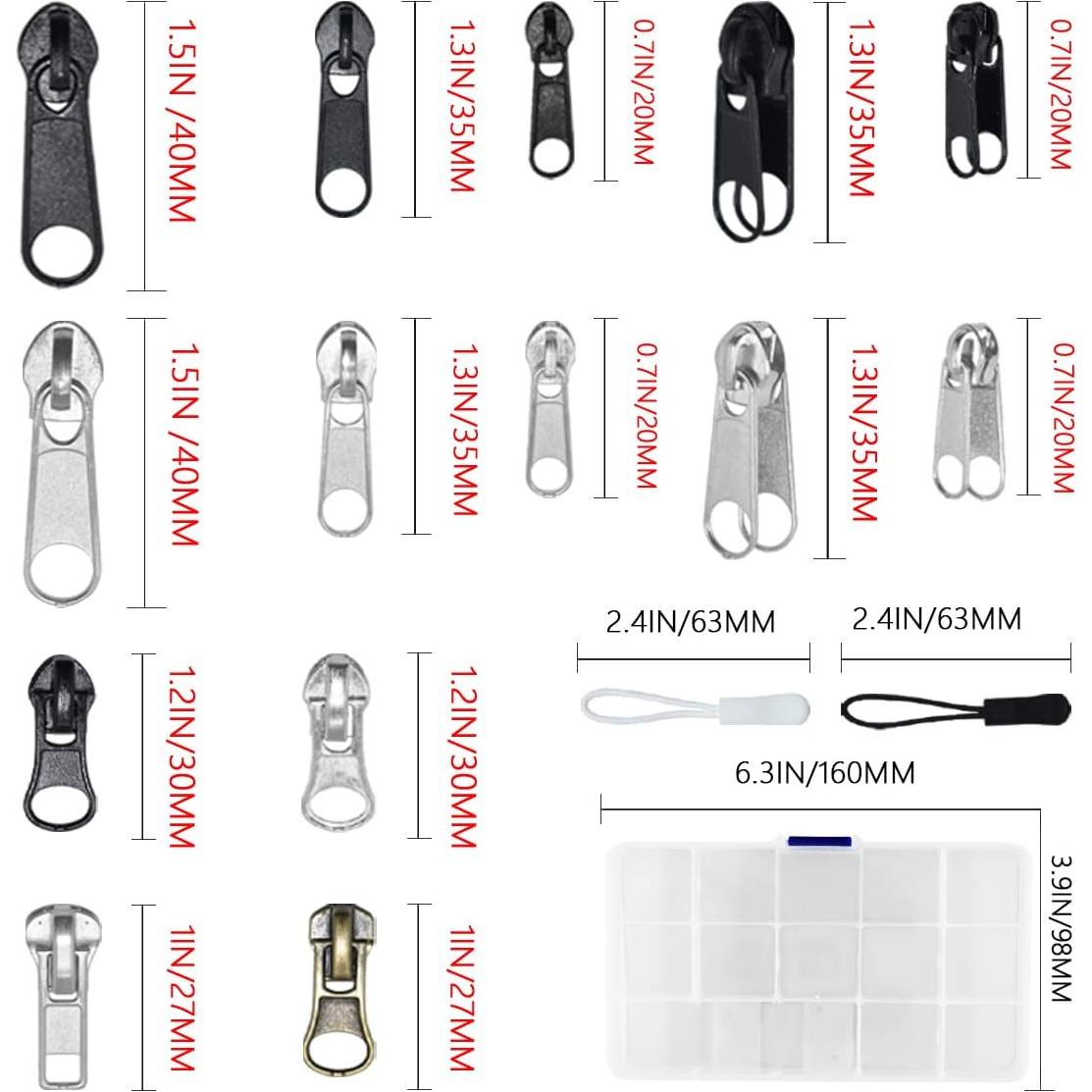 Kit de Reparación de Cremalleras 252 Piezas BDS-HOME