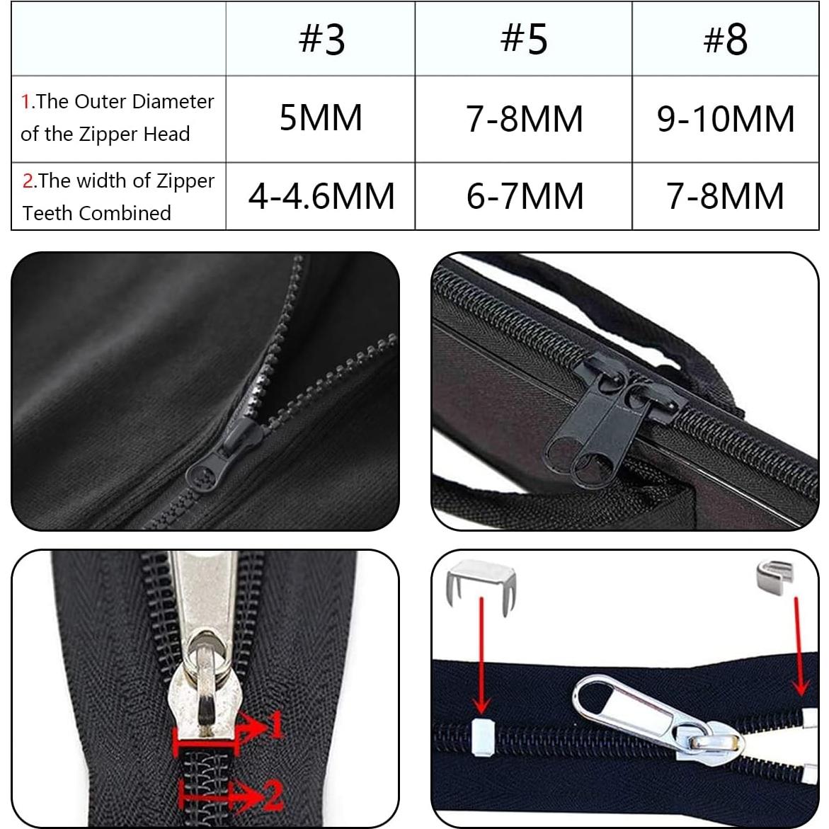 Kit de Reparación de Cremalleras 252 Piezas BDS-HOME