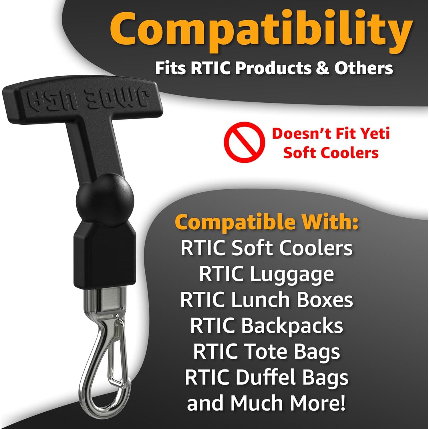 Tiradores de Cremallera Clipables Jmoe USA - Paquete de 2