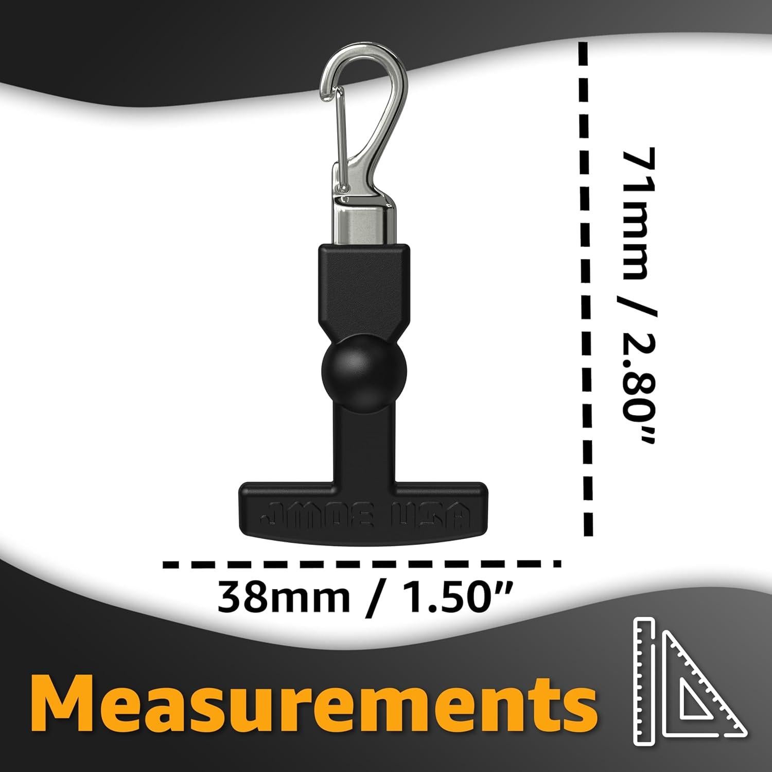 Tiradores de Cremallera Clipables Jmoe USA - Paquete de 2