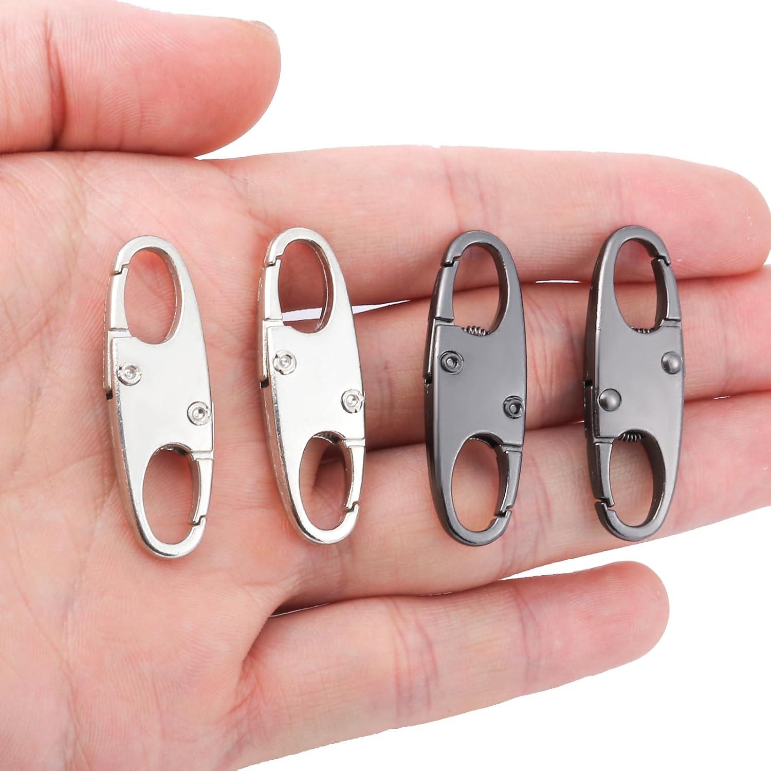 4 Clips de Cremallera Antirrobo LCCHOLV - Carabineros S en Negro y Plata