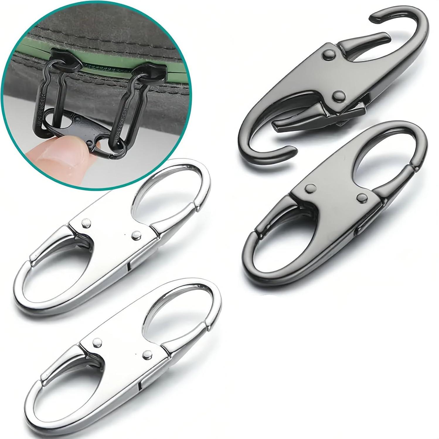 12 Clips de Carabineros Antirrobo Rabihike para Cremalleras