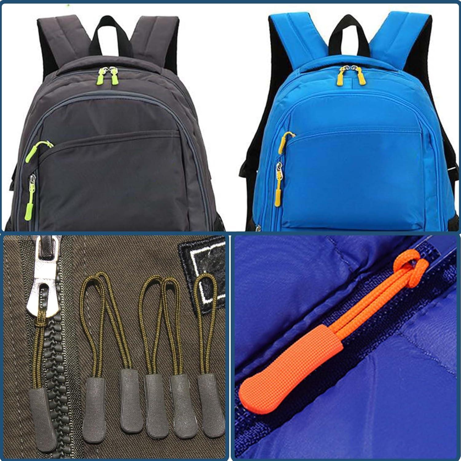 Tiradores de Cremallera de Reemplazo AUZPFRUM Naranja 20 Piezas