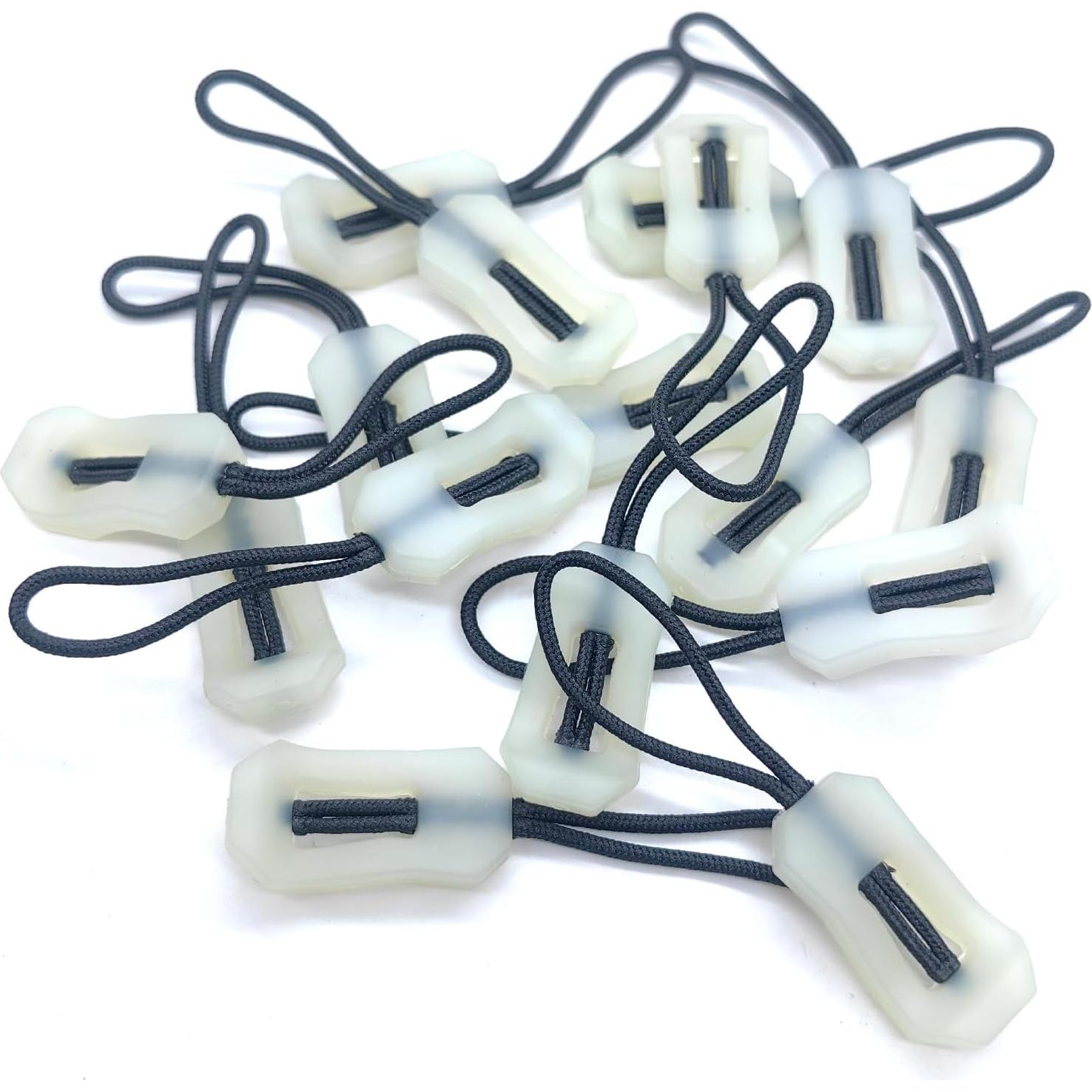 16 Piezas Tiradores de Cremallera Luminosa TTfdacai para Camping