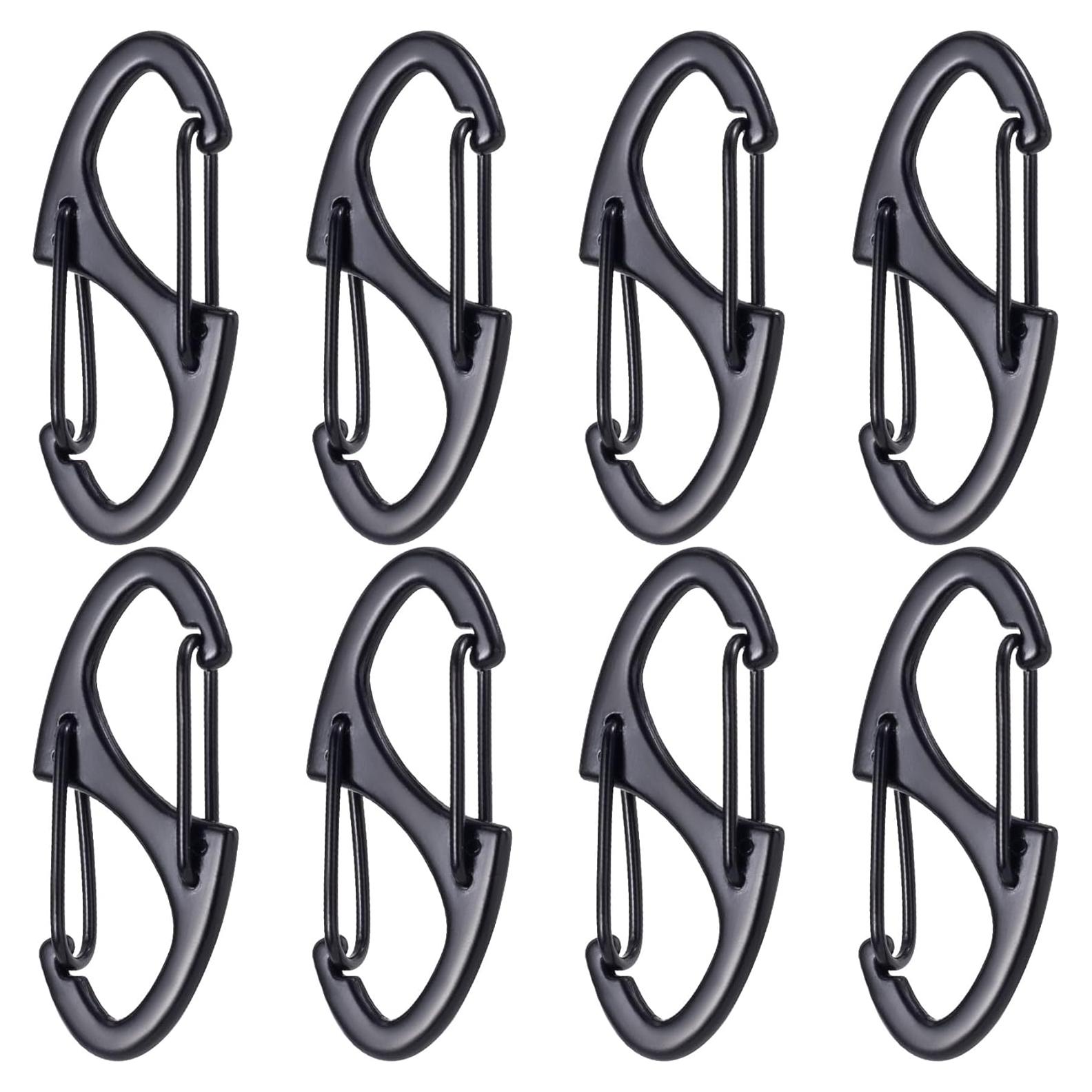 Clips Antirrobo de Cremallera Winsyison 8pcs Zinc Negro