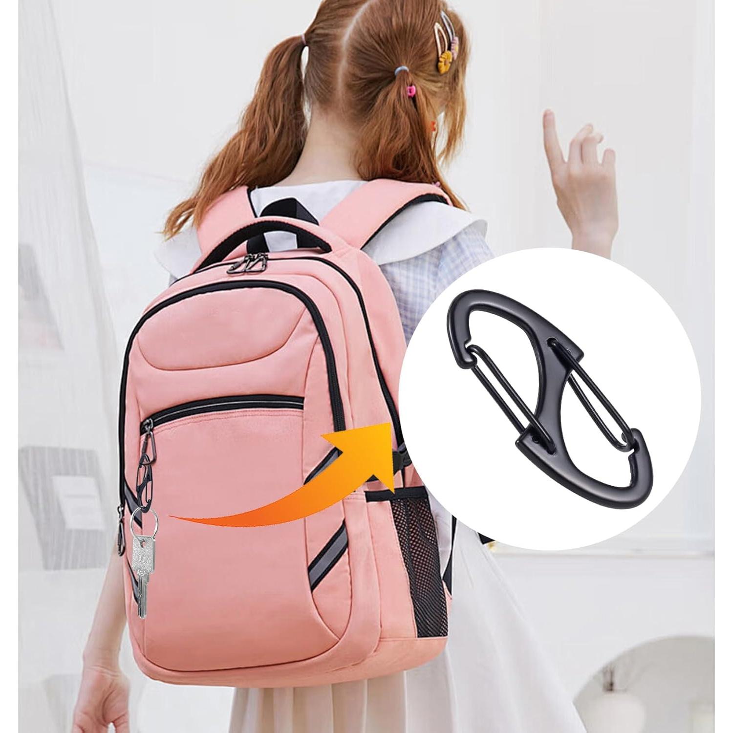 Clips Antirrobo de Cremallera Winsyison 8pcs Zinc Negro