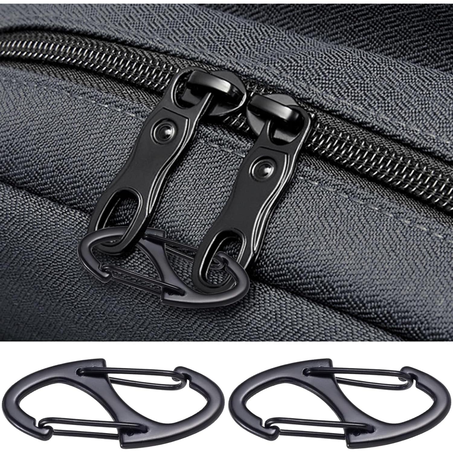 Clips Antirrobo de Cremallera Winsyison 8pcs Zinc Negro