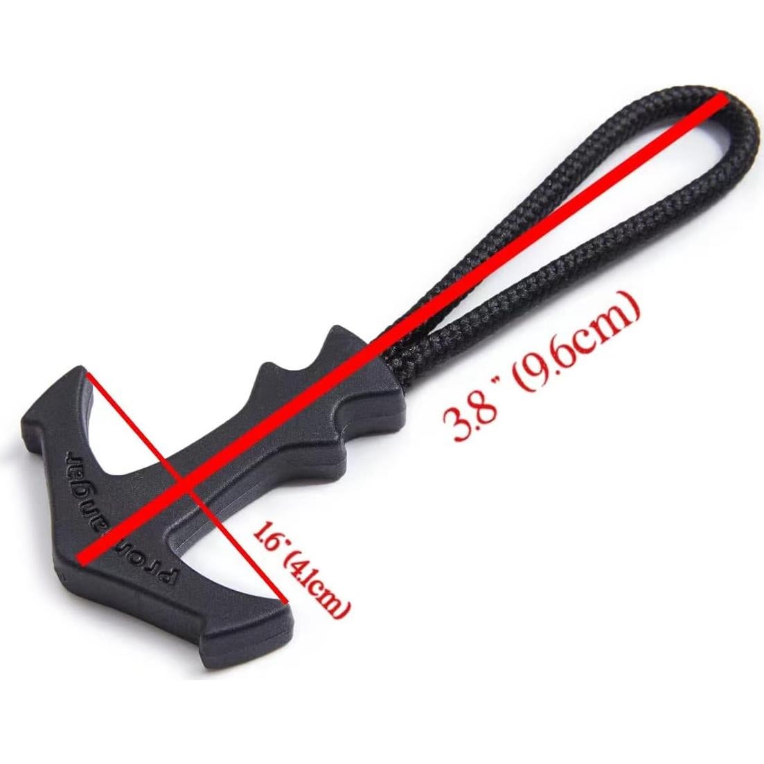 Tirador de Cremallera BJA en Forma de T - 6 Pcs Negro