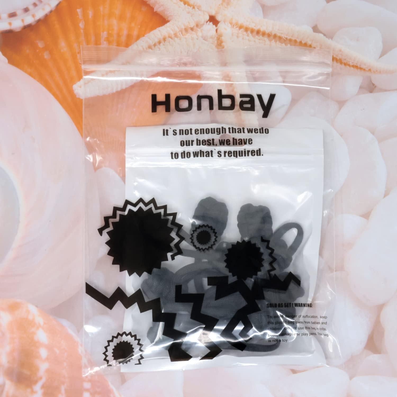 10 Tiradores de Cremallera de Nylon Tejidos Honbay - Negro