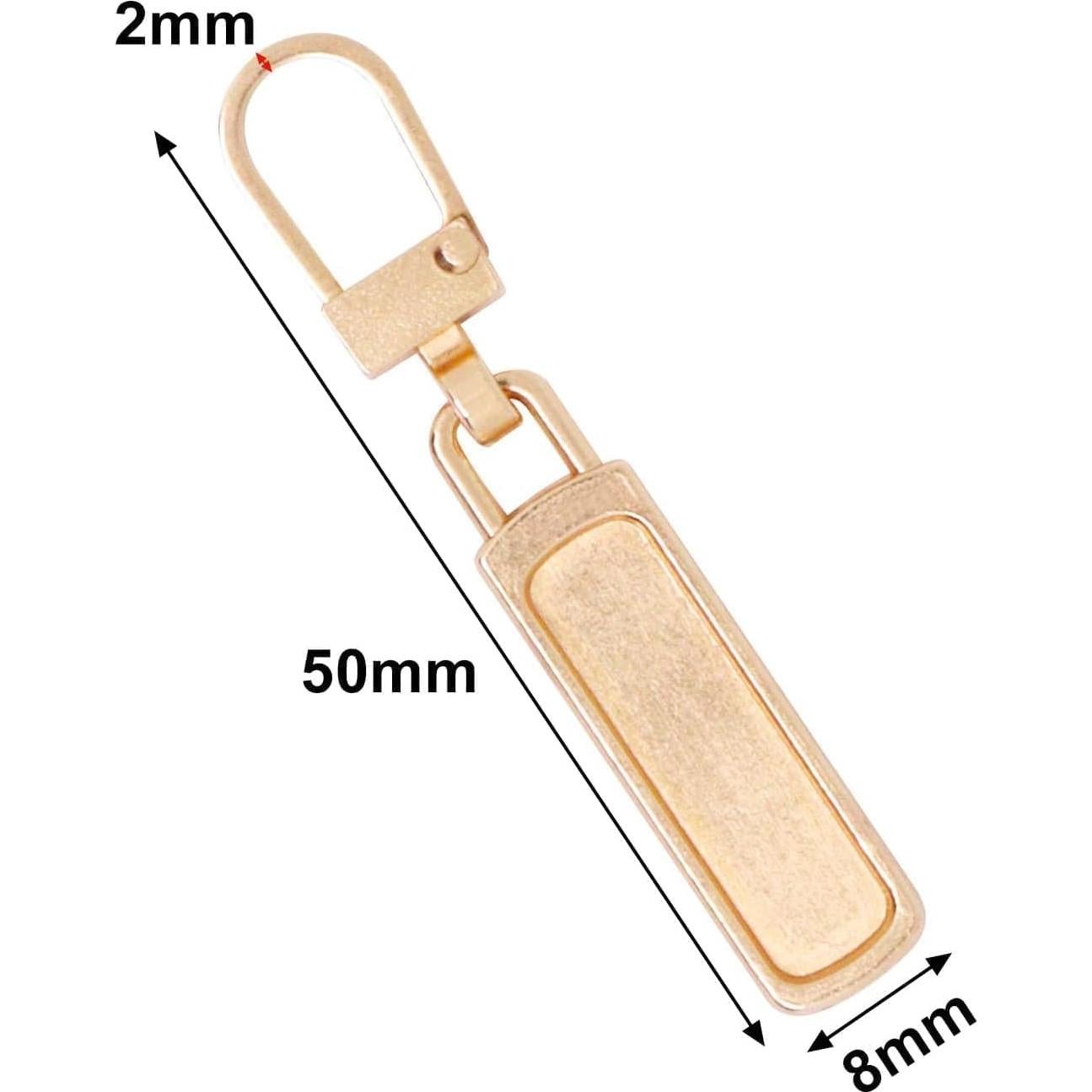 4 Tiradores de Cremallera Metal Zenarao Reparación Universal