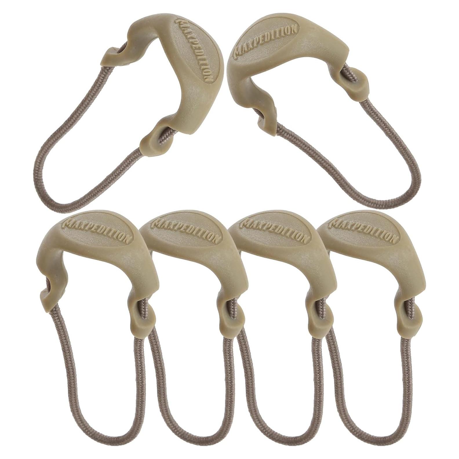 Tiradores de Cremallera MAXPEDITION PZL Grande Beige - Paquete de 6