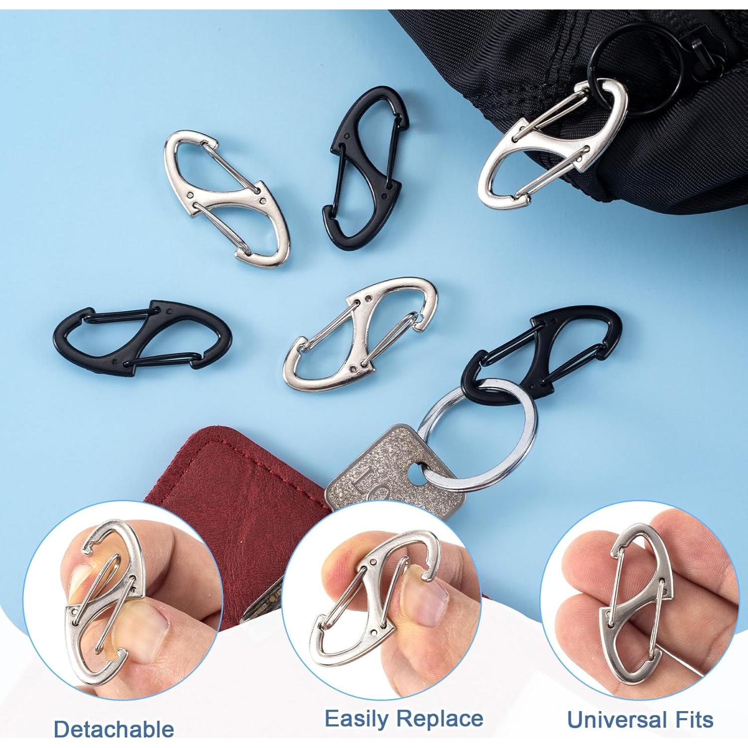 Clips de Cierre Antirrobo HINZIC 8 Piezas Doble Apertura