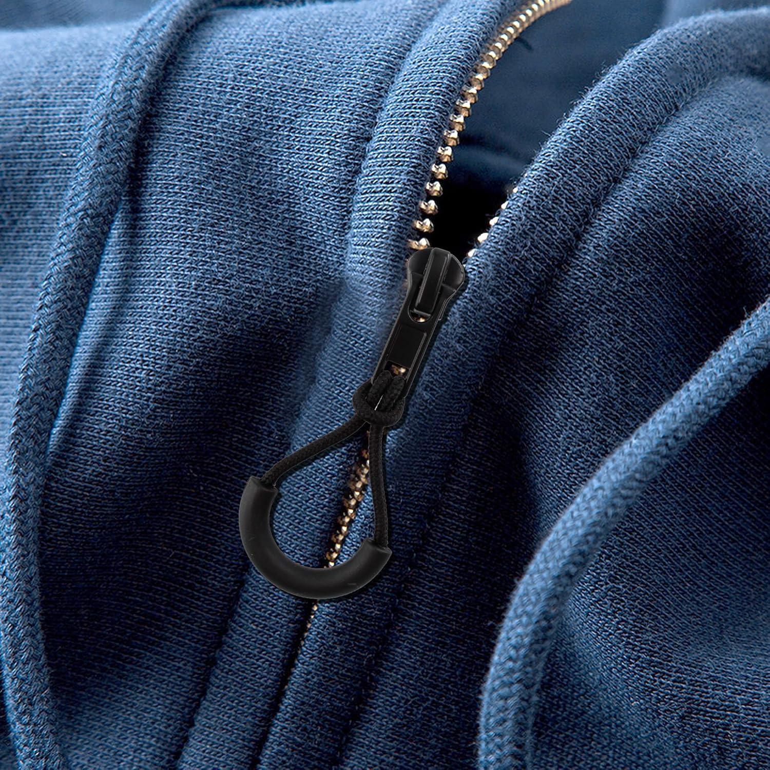 60 Tiradores de Cremallera de Nylon Negro pson en Forma de U