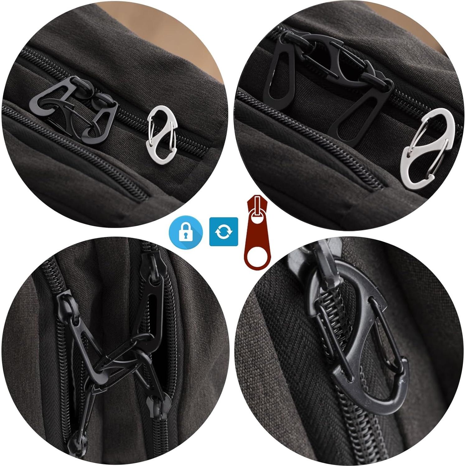 Clips de Cierre Antirrobo Mizeer Acero Inoxidable 6PCS