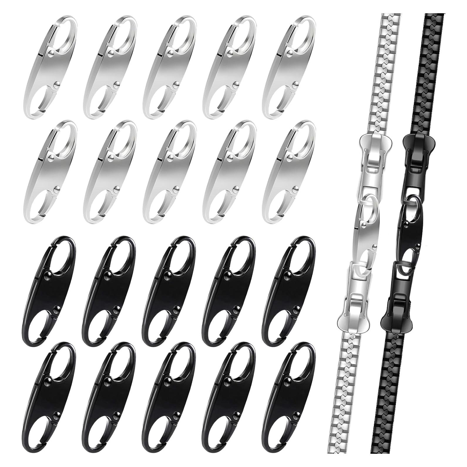 20 Clips de Cremallera Antirrobo Genérico para Mochilas y Equipaje