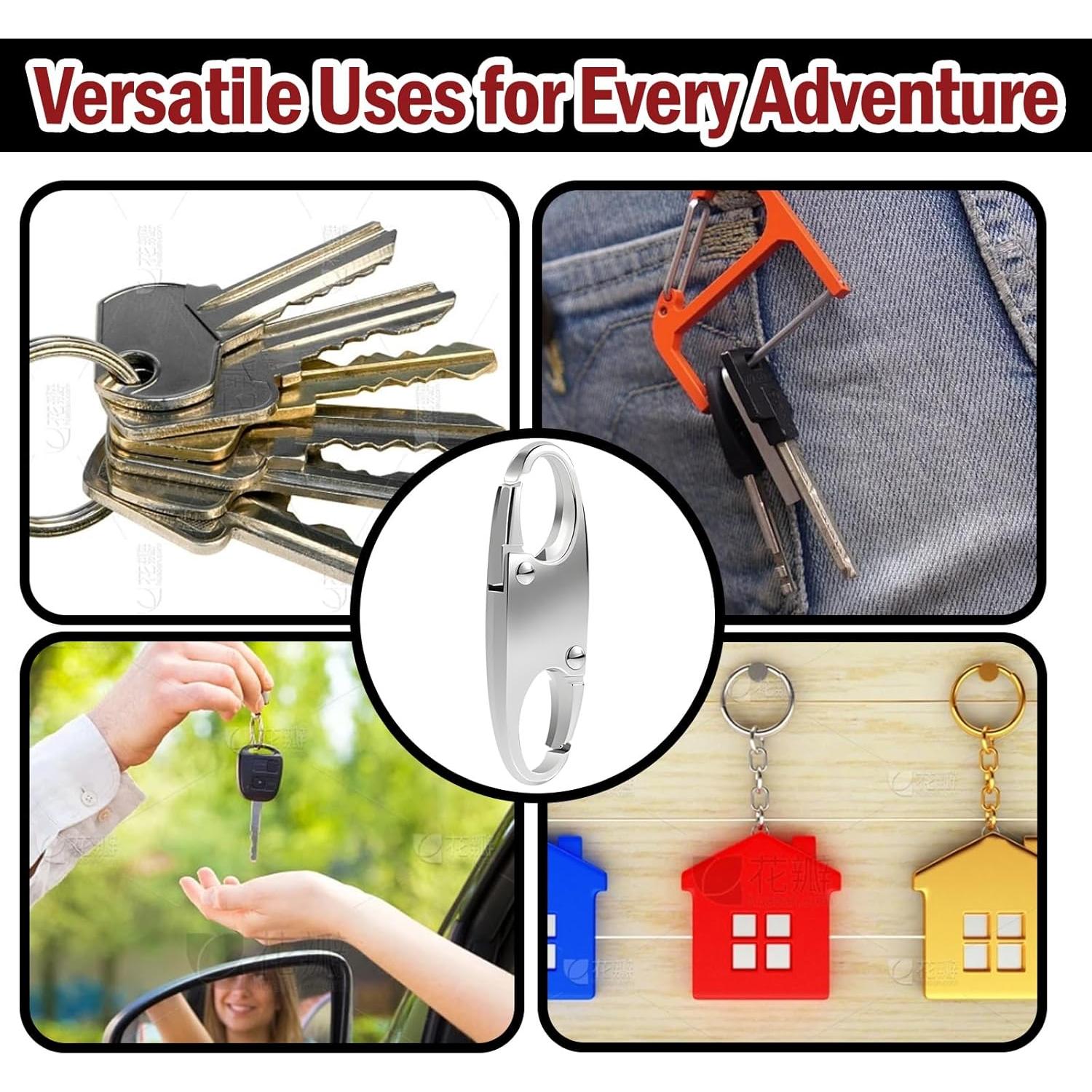 20 Clips de Cremallera Antirrobo Genérico para Mochilas y Equipaje