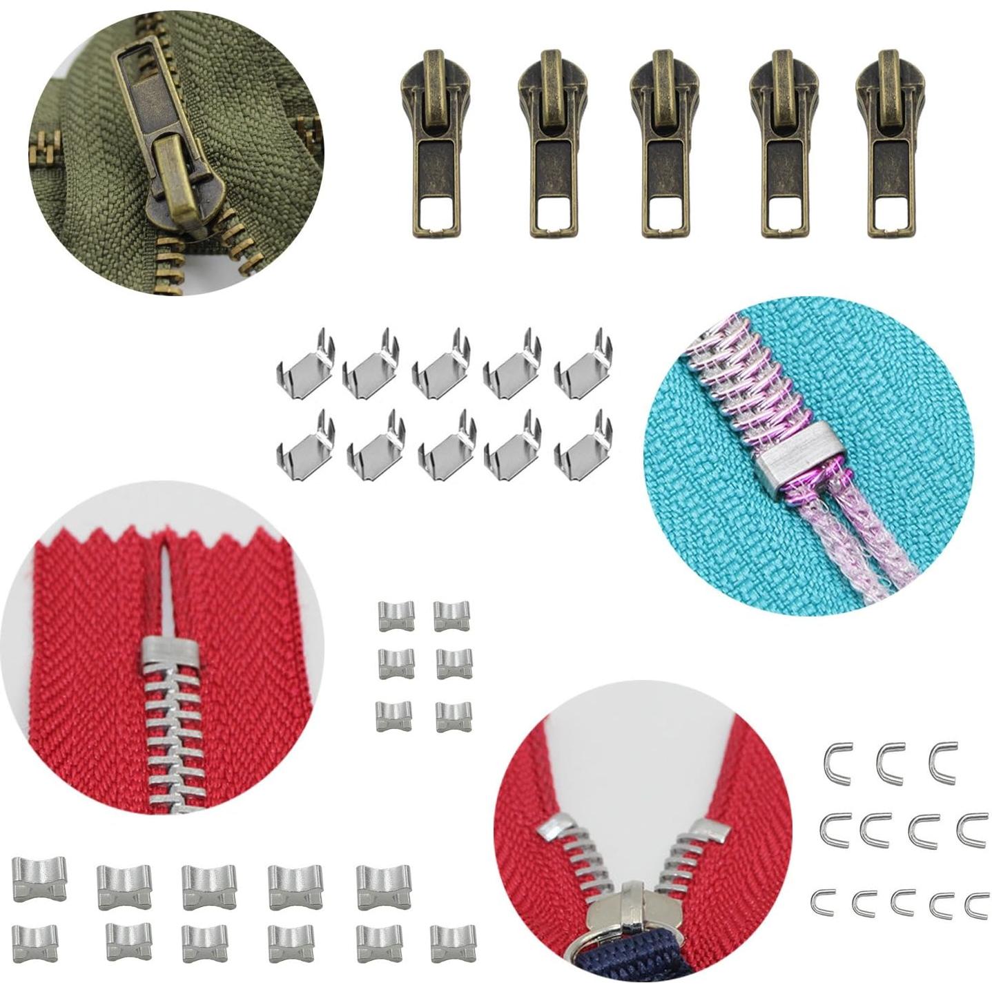 Kit de Reparación de Cremalleras 143 Piezas YaHoGa con Alicates