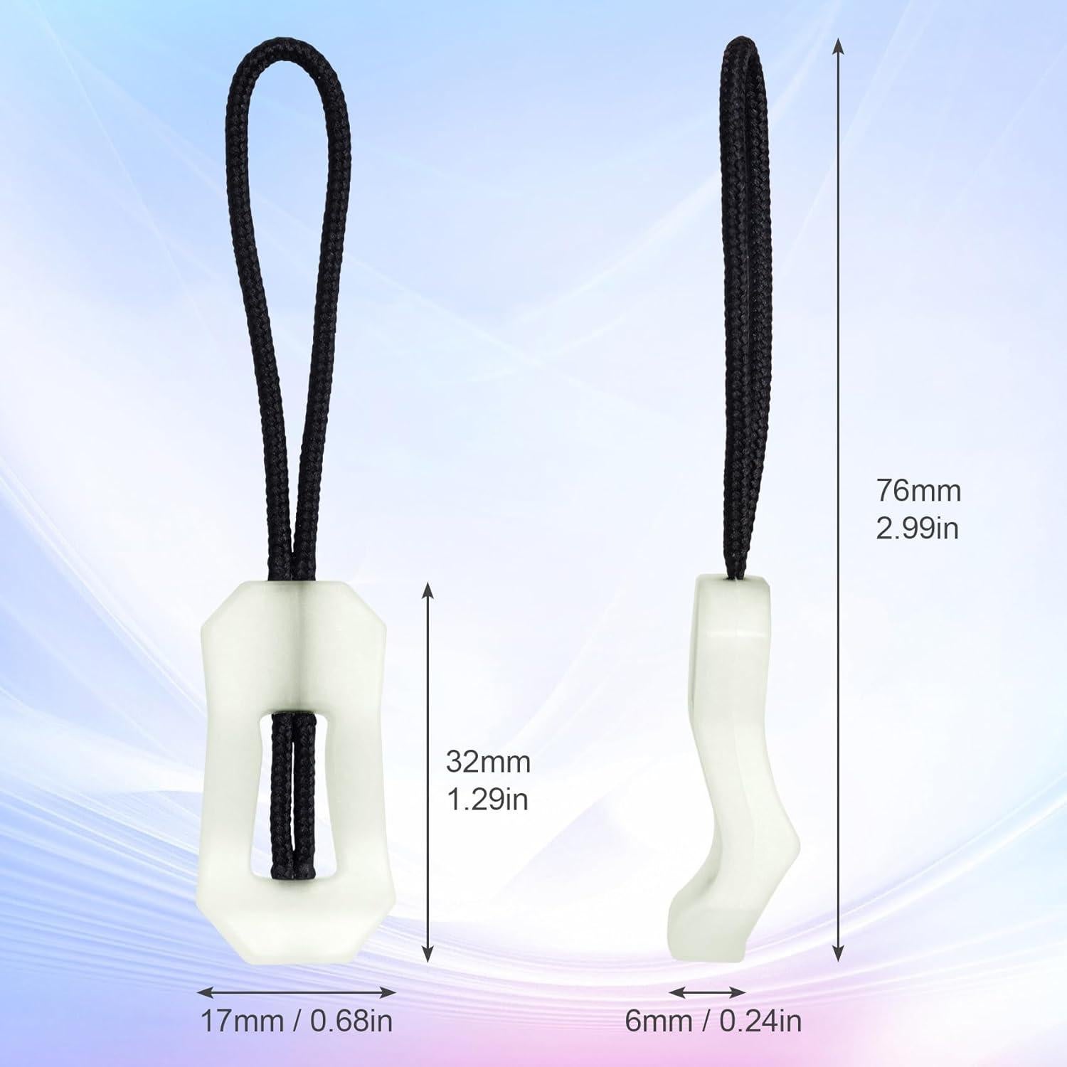 Tiradores de Cremallera Luminiscente HINZIC 16pcs Verde