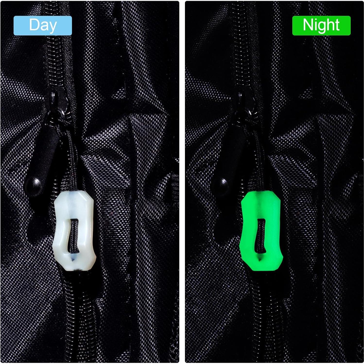 Tiradores de Cremallera Luminiscente HINZIC 16pcs Verde