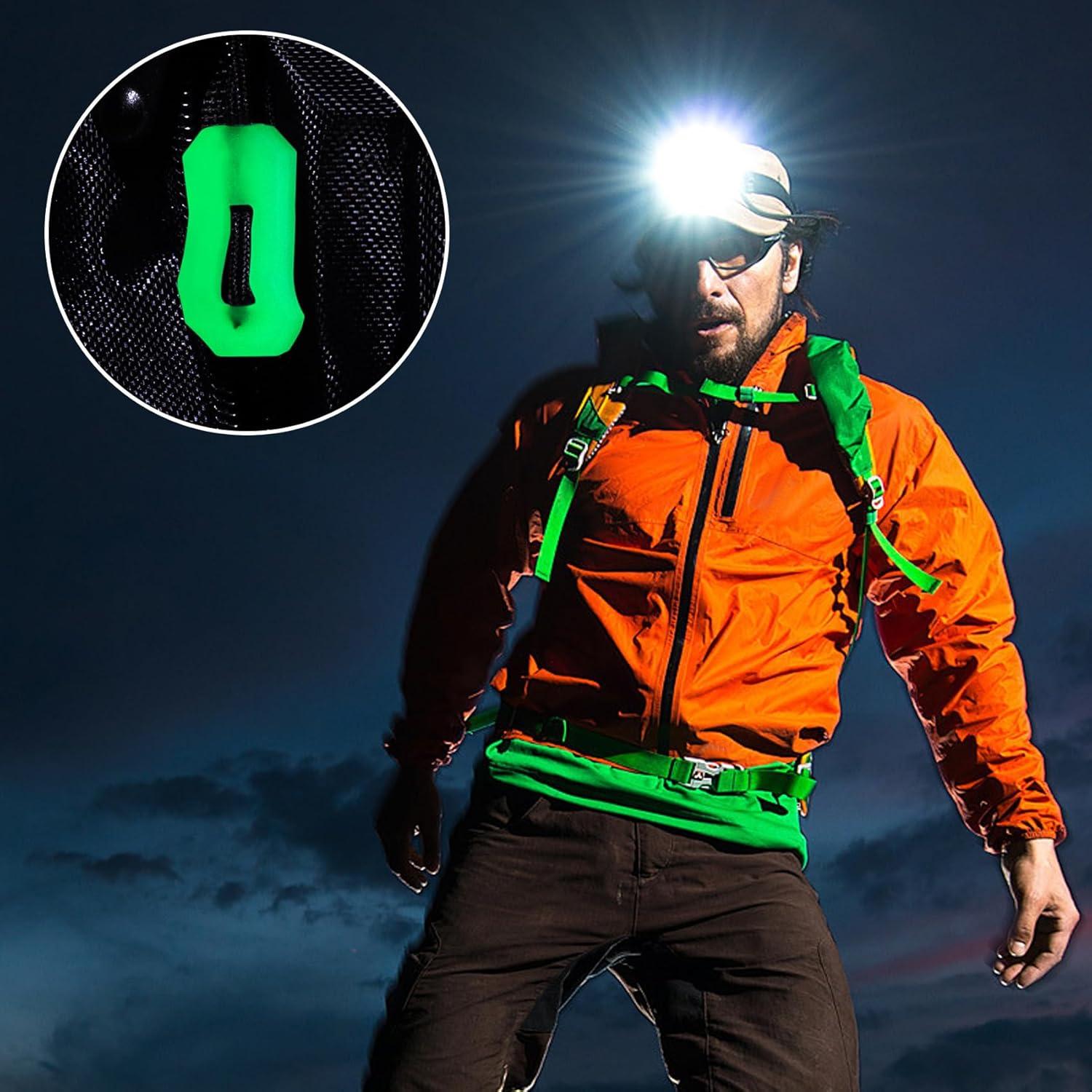 Tiradores de Cremallera Luminiscente HINZIC 16pcs Verde