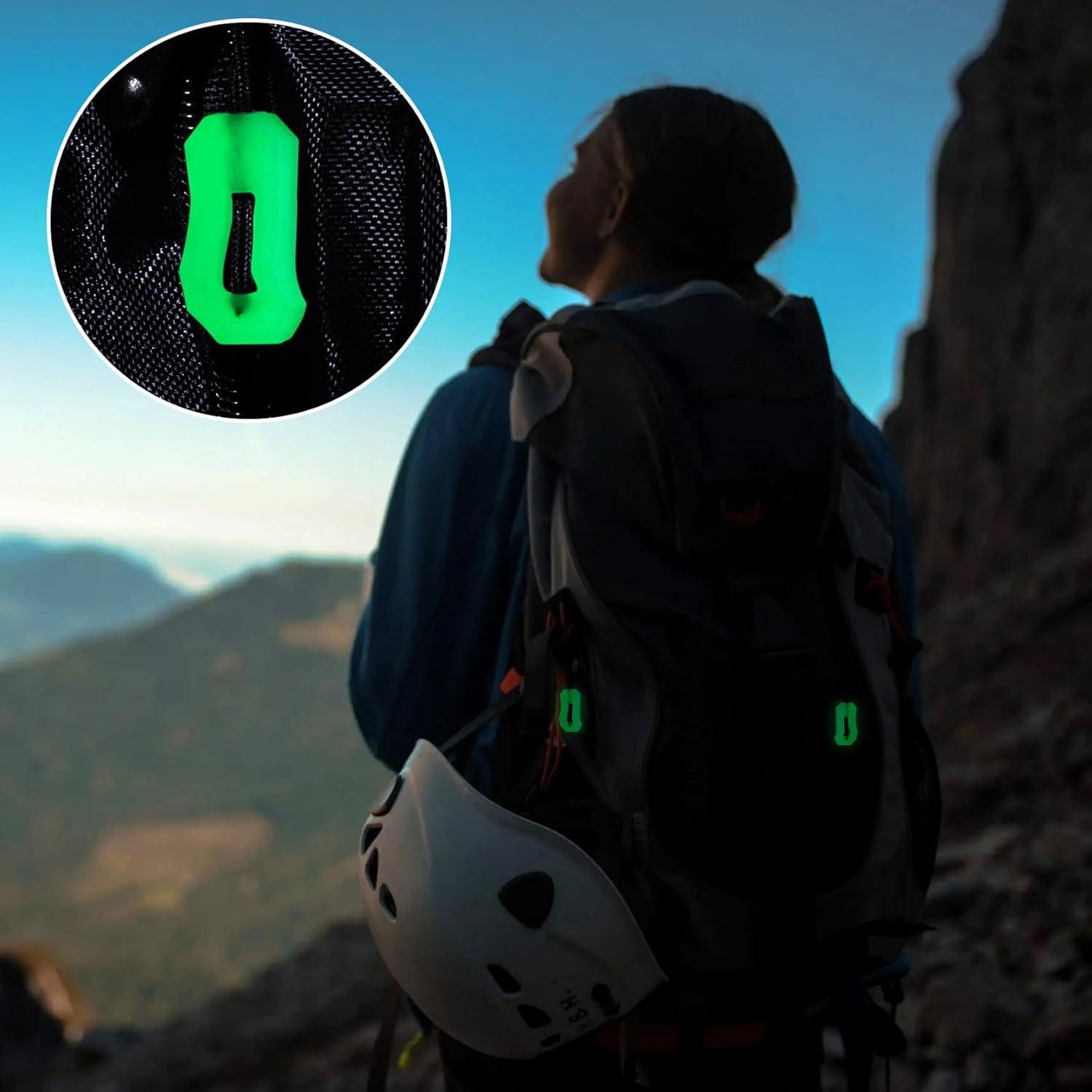 Tiradores de Cremallera Luminiscente HINZIC 16pcs Verde