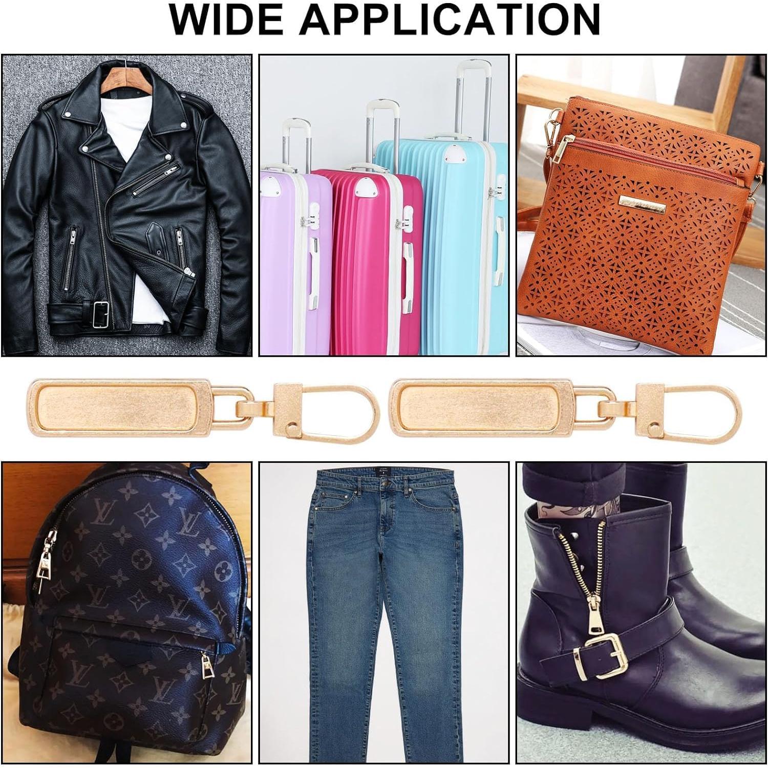 4 Tiradores de Cremallera Dorados Desmontables Qintreesify