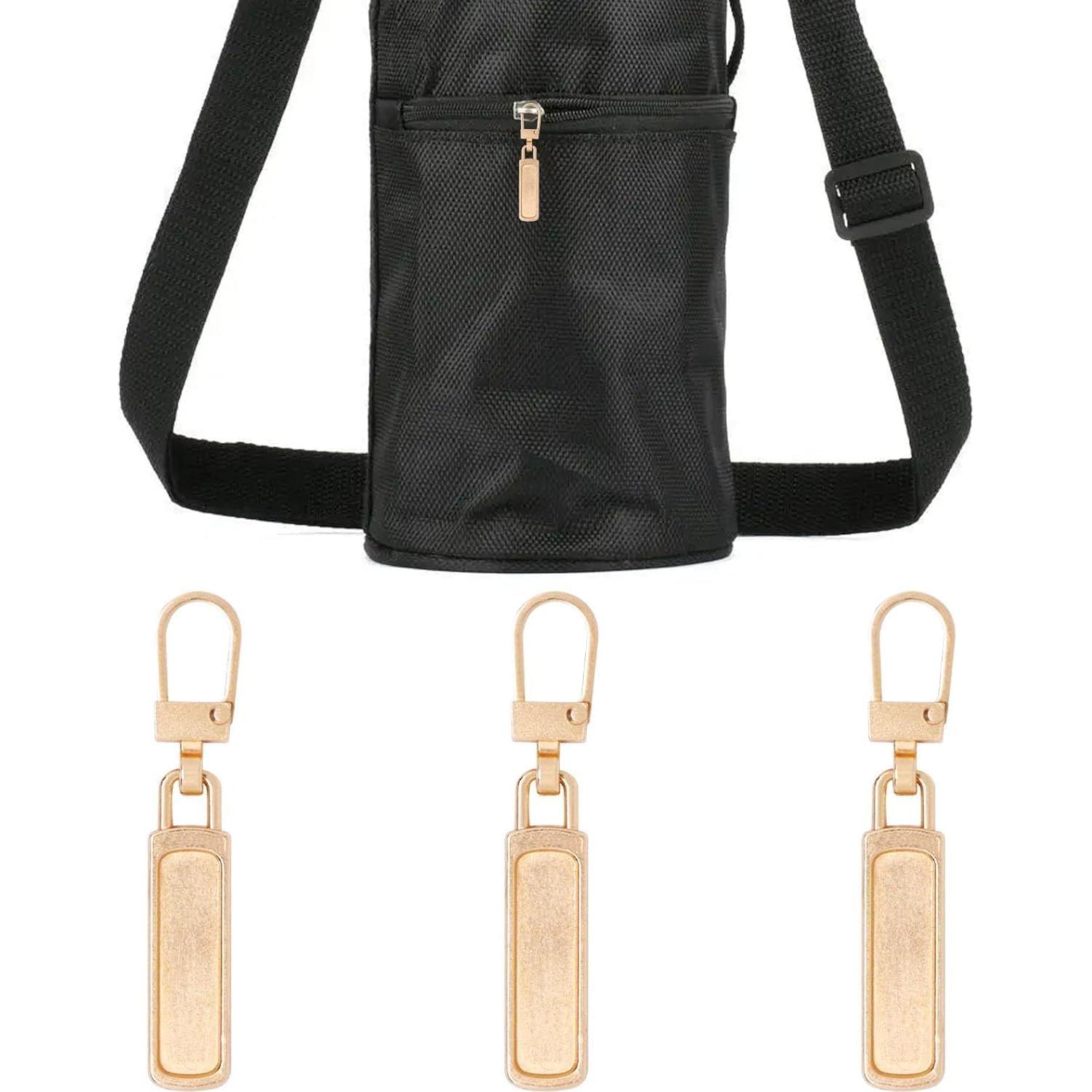 4 Tiradores de Cremallera Dorados Desmontables Qintreesify