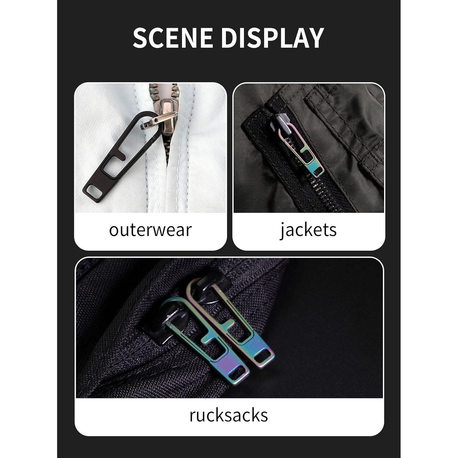 Tiradores de Cremallera de Titanio Tikidesign 2PCS Reparación DIY