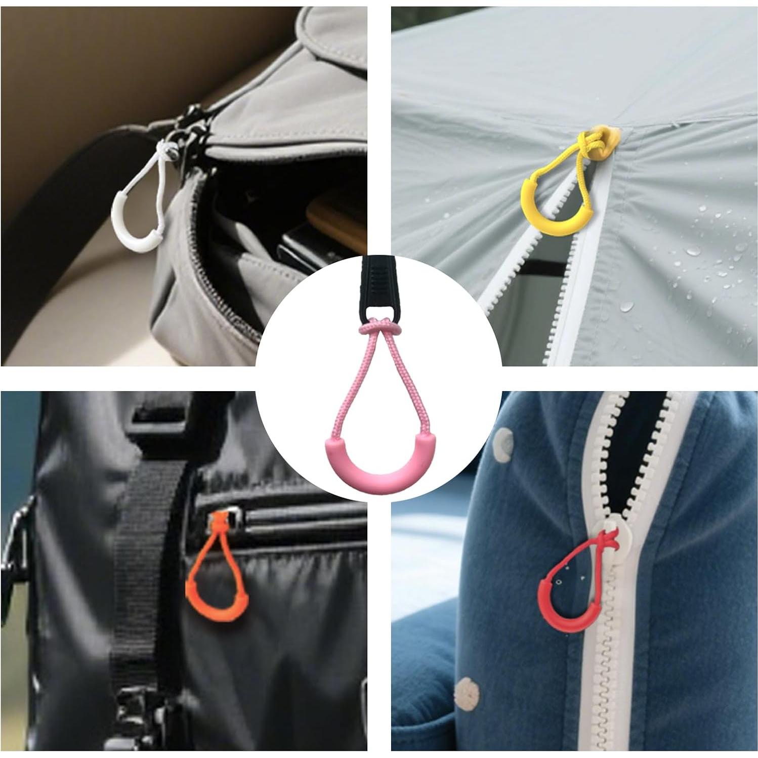 100 Tiradores de Cremallera Renashed en 10 Colores para Mochilas