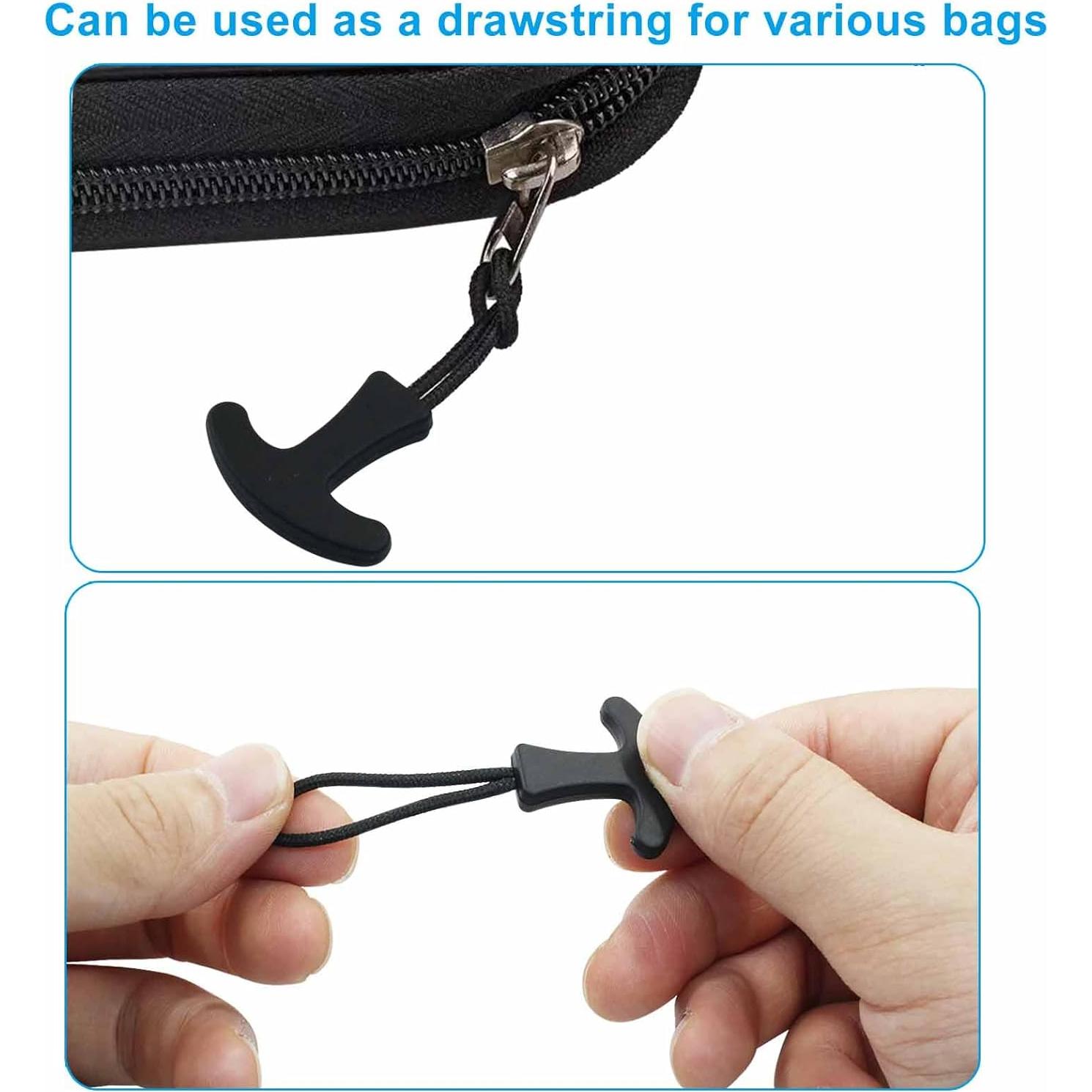 Tiradores de Cremallera Kemcatui 20pcs Nylon Negro TY2024