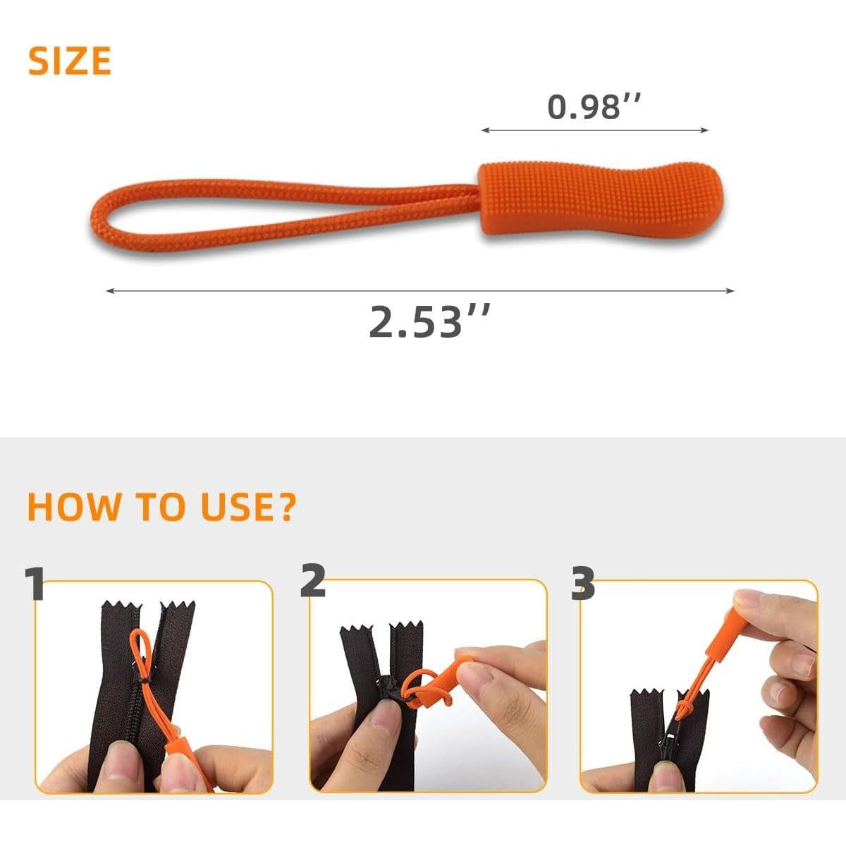 Paquete de 36 Tiradores de Cremallera Reemplazo Yuntop - 9 Colores