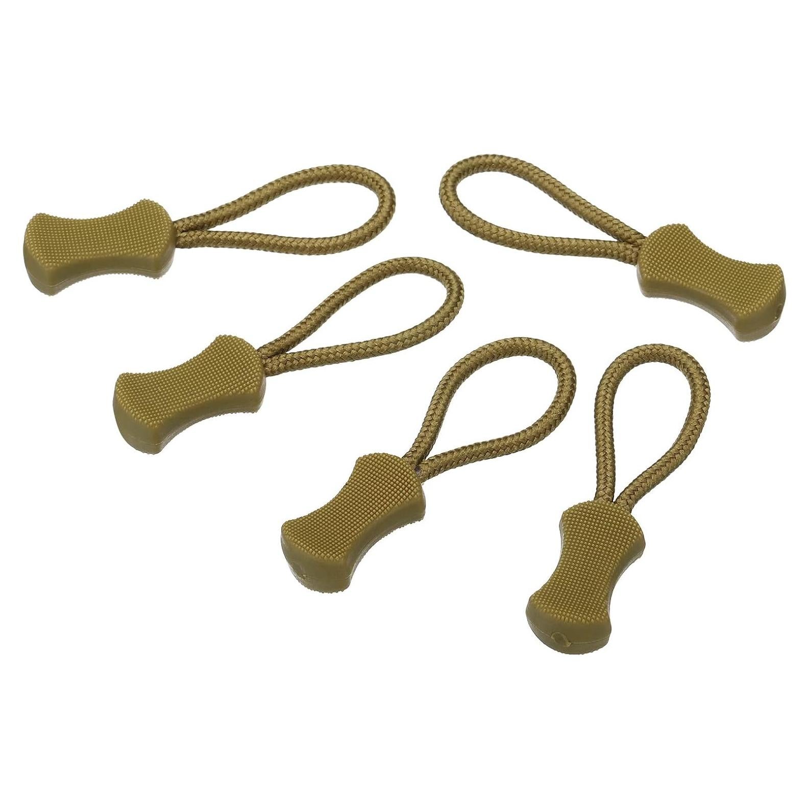 Tiradores de Cremallera PATIKIL 20 Piezas Caqui Antideslizante