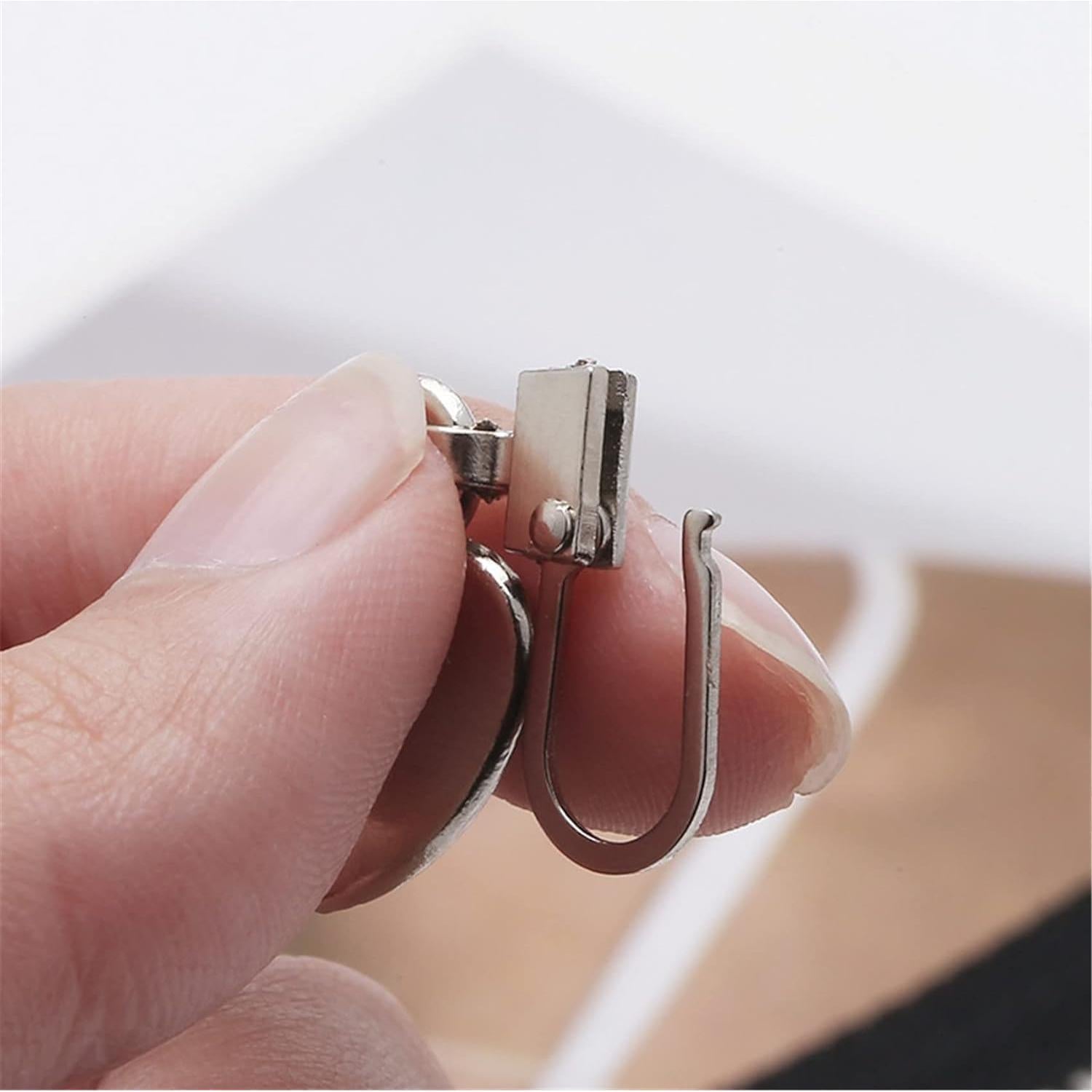 5 Tiradores de Cremallera Corazón Plateados Galepromot