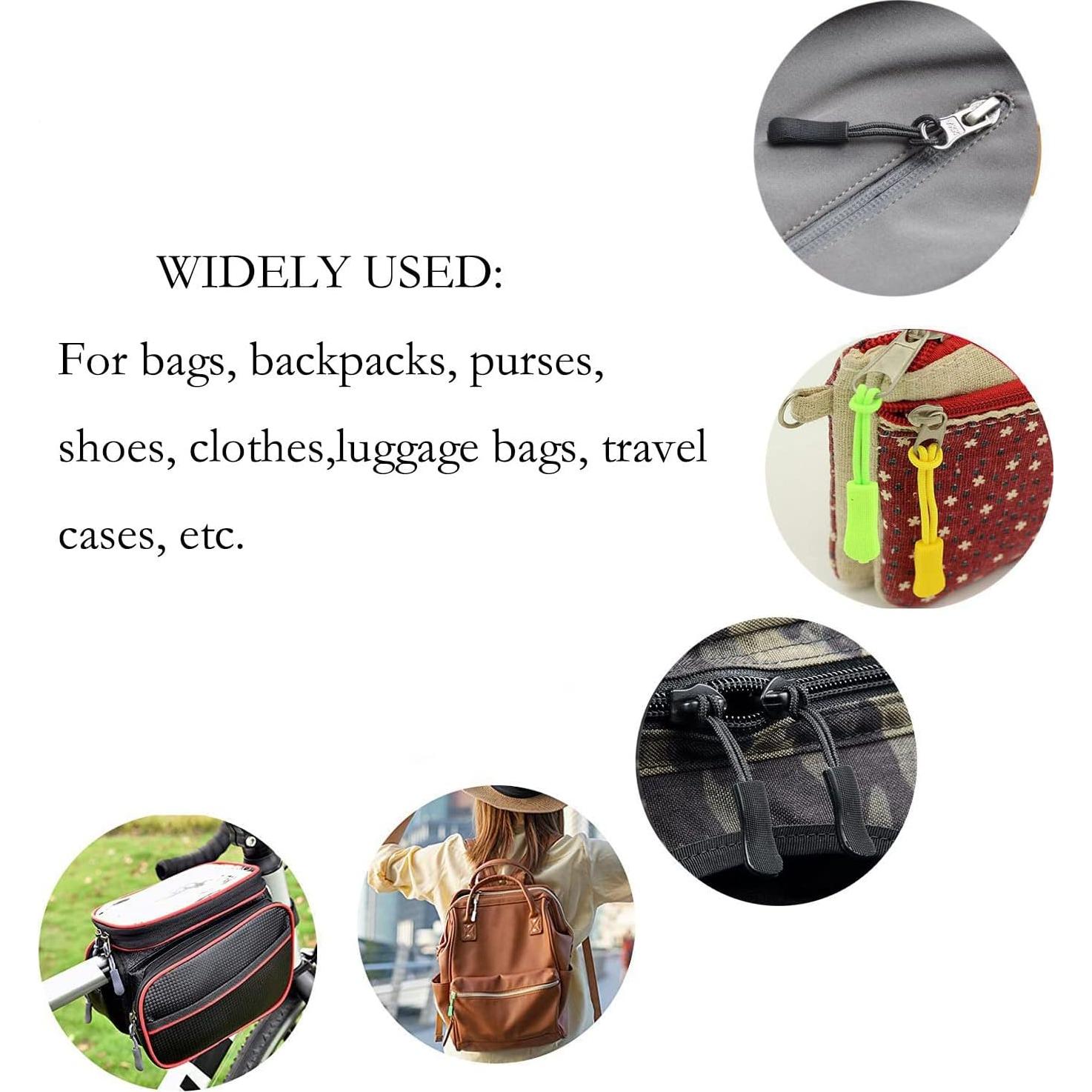 20 Tiradores de Cremallera Nylon Morado Fbshicung 6.5cm