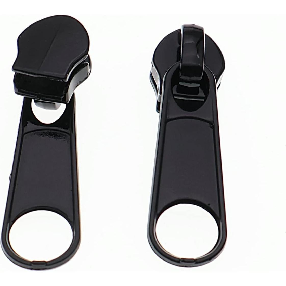 Tiradores de Cremallera Leekayer 50PCS #5 Negro Metal